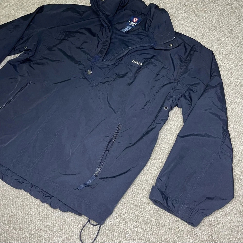 Chaps 1/4 zip pullover windbreaker jacket